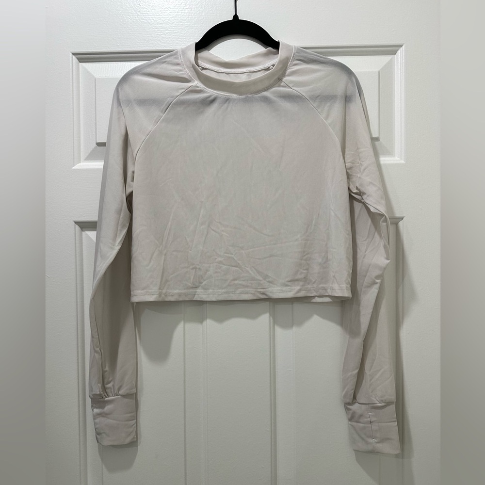 Women's Cream Long Sleeve Top